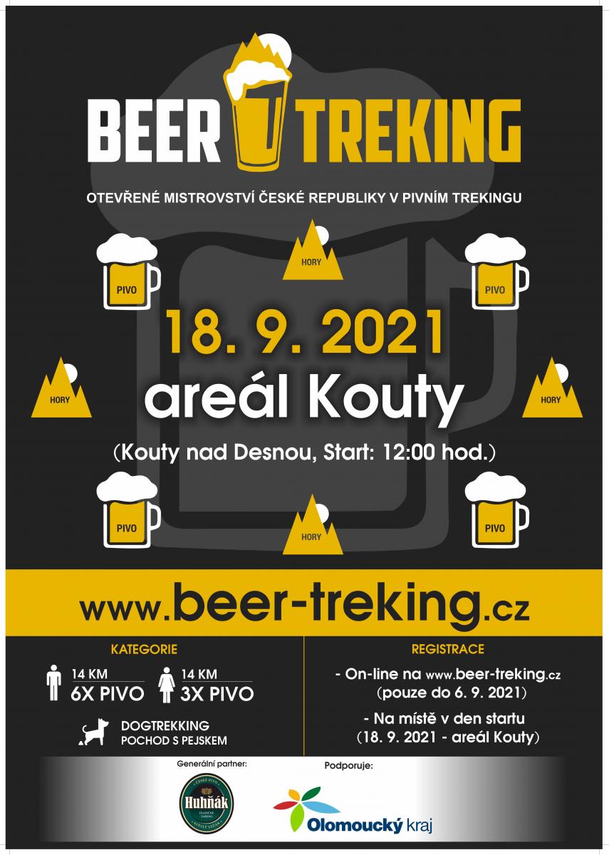 On-line REGISTRACE do Beer trekingu 2021 byla zastavena, přihlásit se do závodu bude možné ale i v den startu!